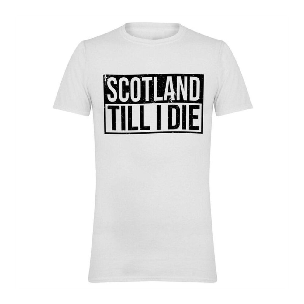 Scotland Mens Scotland Till I Die T-Shirt / White
